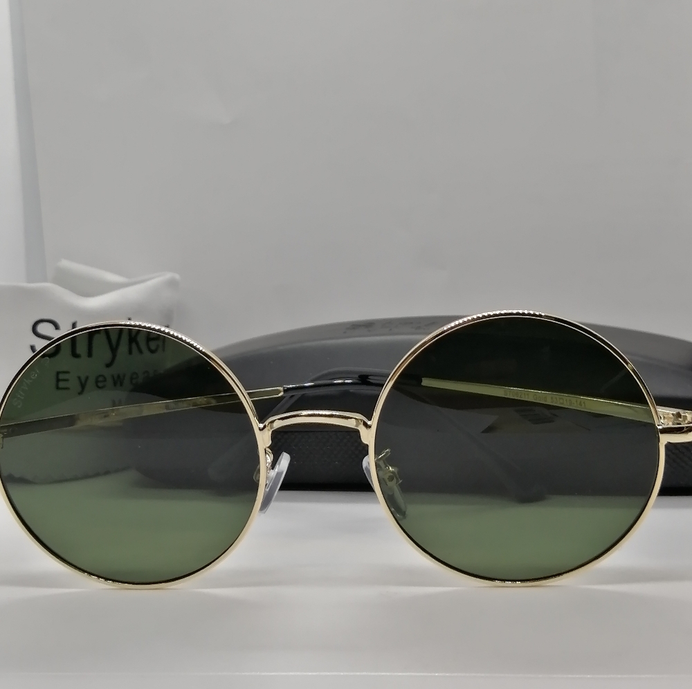 New Stryker Polarized Sunglass Gold w G15 Lenses